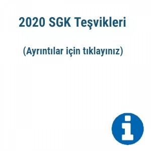 2020 SGK Teşvikleri
